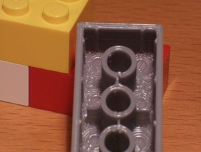 lego&reg 2x4 brick construction toys 3d print model - Mito3D