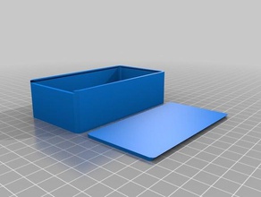my customized parametric rounded sliding top box 2 containers 3d print model - Mito3D