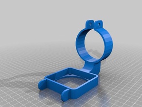 custom filastruder pellet hopper fan mount 3d printer parts 3d print model - Mito3D
