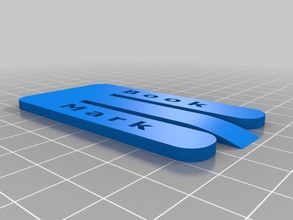 book mark blank space name household supplies bookmark 3d print model - Mito3D
