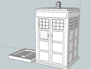 hueco de la tardis las esculturas cuadro contenedor médico 3d print model - Mito3D