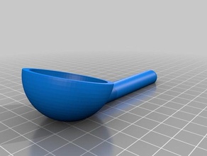 measuring spoon 1t thick kitchen dining customized 3d print model - Mito3D