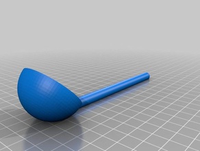 measuring spoon 1t long 45 kitchen dining customized 3d print model - Mito3D