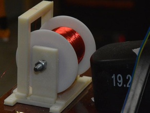fio magnético de spool titular partes 3d print model - Mito3D