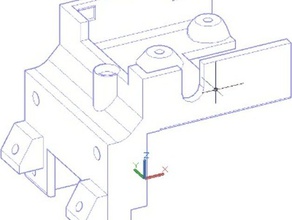 afinia up extruder cable box 3d printer parts 3d print model - Mito3D