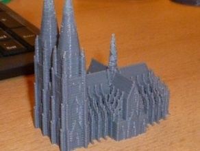 k&oumllner dom Kölner Dom Gebäude Strukturen Kirche kln koeln 3d print model - Mito3D