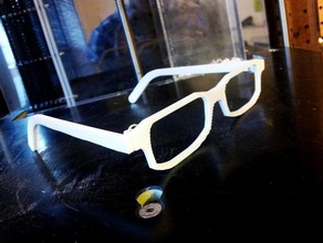 clean 3d glasses frames abs accessory design dolce fashion gabbana lens lenses nerd pla replica style thick trend 3d print model - Mito3D