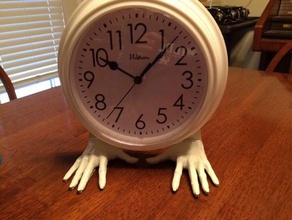 clock hand stehen Dekor Hände 3d print model - Mito3D