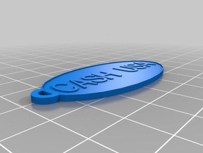 cash usa keychain keychains customized 3d print model - Mito3D