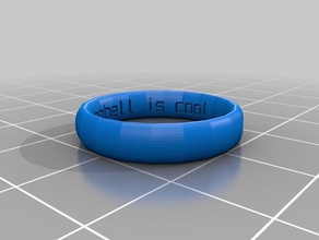 braille rings customized 3d print model - Mito3D