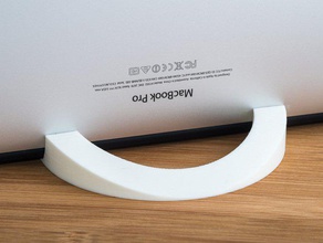 verticale del supporto computer portatile macbook pro 13 apple dock retina 3d print model - Mito3D