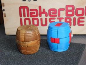 o barril quebra-cabeça quebra-cabeças imprimir a-n-play madeira 3d print model - Mito3D