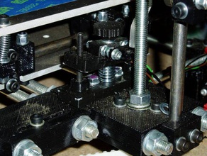 mendel z-einstellen upgrade 3d Drucker Teile Achse opto Rändelschraube 3d print model - Mito3D