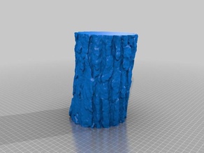 çam ağacı gövde tarar kopyaları taranan 3d print model - Mito3D