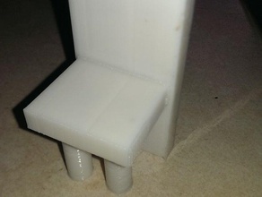 casa delle bambole con sedia modello mobili 3d print model - Mito3D