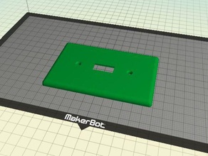 switch plate household 3d print model - Mito3D