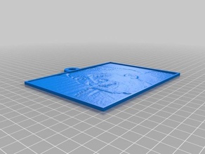 nicholas cage 2d art personalizado 3d print model - Mito3D