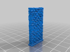 parede de pedra senhoras adereços personalizado 3d print model - Mito3D