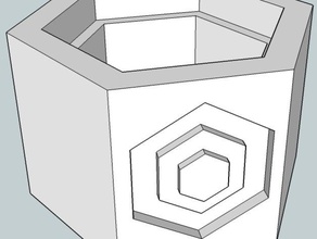 hexagon box 3d drucken 3d print model - Mito3D