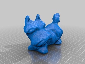 ceramic dog art makerbotdigitizer scan 3d print model - Mito3D