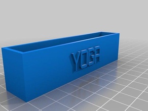 yoga negócio titular do cartão office personalizado 3d print model - Mito3D