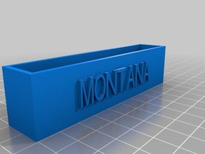 montana Visitenkartenetui office angepasst 3d print model - Mito3D