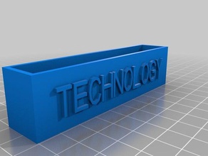 technology business card holder office customized 3d print model - Mito3D