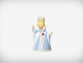 queen isabella people crown woman 3d print model - Mito3D