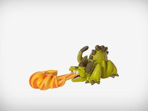 el gregoriano criaturas dragón figurine 3d print model - Mito3D