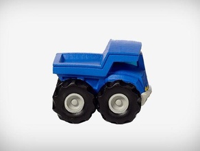 caminhões pesados veículos caminhão de dump brinquedo 3d print model - Mito3D
