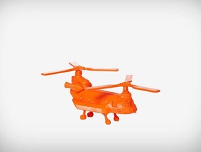 chopper veículos voo helicóptero 3d print model - Mito3D