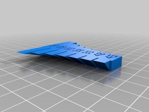 meine angepasste überhang-test drucken 3d tests 3d print model - Mito3D