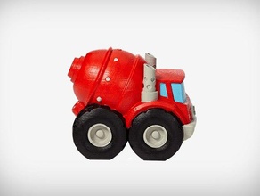 potente mixer i veicoli camion giocattolo 3d print model - Mito3D