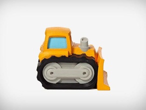 power pusher vehicles bulldozer toy truck 3d print model - Mito3D