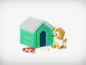 niko puppy animals collar dog doghouse pet 3d print model - Mito3D