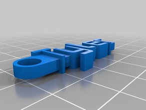 mein tyler Nachricht Schlüsselbund - Organisation angepasst 3d print model - Mito3D