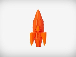 vanguard vehicles retro spaceship 3d print model - Mito3D