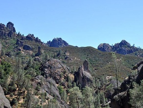 pinnacles national parkmodel sport à l'extérieur Carte en 3d la californie randonnée carte relief 3d print model - Mito3D