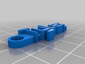 mein tyler Nachricht Schlüsselbund - Organisation angepasst 3d print model - Mito3D