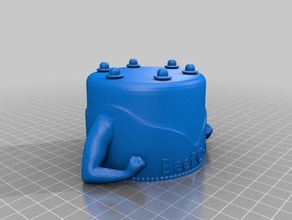 bullige Kuchen Skulpturen Arme beefcake beefyarms flex kingrahl Muskel 3d print model - Mito3D