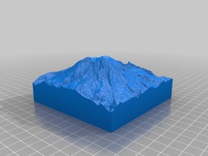 mt rainier 10km collectible mountain models 3d topo climbing shasta relief map 3d print model - Mito3D