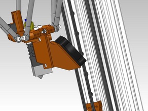 kossel 4cm 60degrees de montaje del ventilador 3d impresión 3d print model - Mito3D