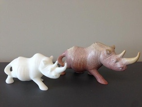 rhino 3d tarama hayvanlar 3 Boyutlu Tarama david gergedan 3d print model - Mito3D