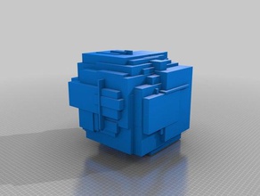 meine angepasste greeble math Kunst 3d print model - Mito3D