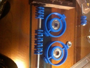 plastic spool holder wbearing 3d printer accessories 3d print model - Mito3D