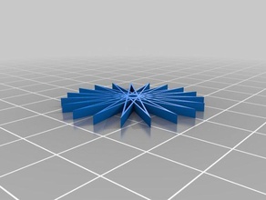 my customized star polygon math art 3d print model - Mito3D