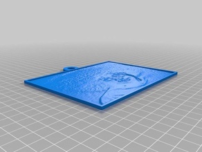 fro hombre litopane 2d art personalizado 3d print model - Mito3D