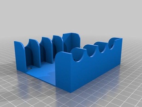 my customized parametric altoids storage rack organization 3d print model - Mito3D