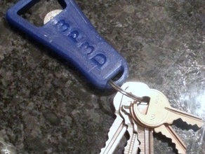 logo de la société keychain d'ouvreur bouteille porte-clés bière pièce monnaie d'ouverture trousseau clés touches 3d print model - Mito3D