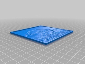 gtest lithopane 2d art personnalisé 3d print model - Mito3D